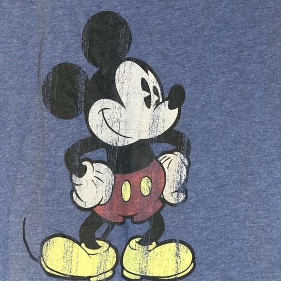 Disneyland Walt Disney World Mickey Mouse Blue Short Sleeve Sports Tee T Shirt - Picture 9 of 9